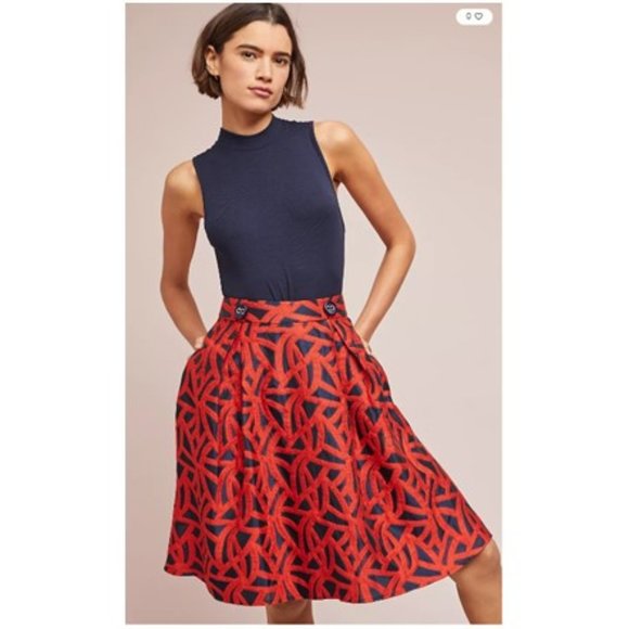 Eva Franco Dresses & Skirts - NWT-Eva Franco x Anthropologie Mariner Skirt - 12